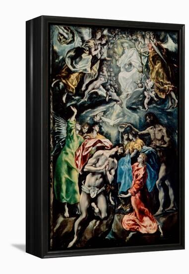 Baptism of Christ-El Greco-Framed Premier Image Canvas