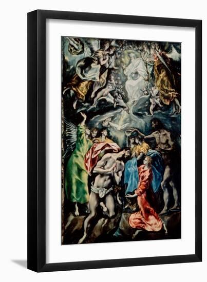 Baptism of Christ-El Greco-Framed Giclee Print