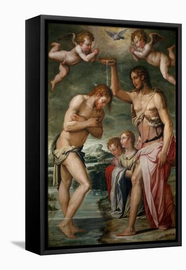 Baptism of Christ-Giorgio Vasari-Framed Premier Image Canvas