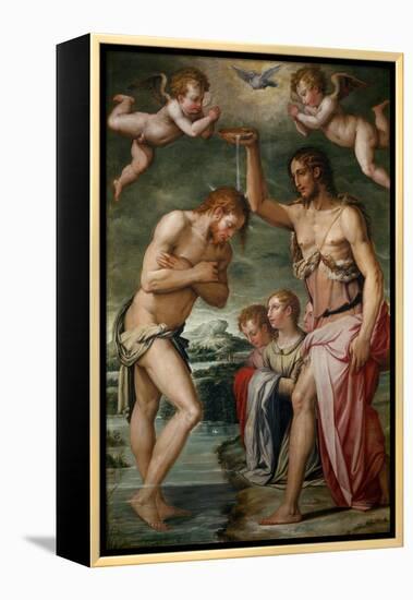 Baptism of Christ-Giorgio Vasari-Framed Premier Image Canvas