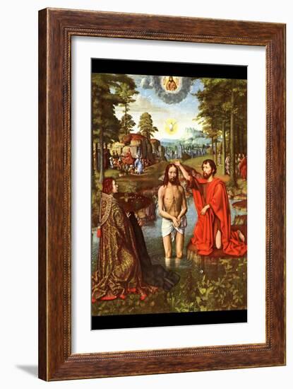 Baptism of Christ-Jacques-Louis David-Framed Art Print