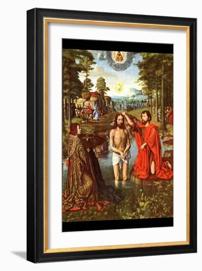 Baptism of Christ-Jacques-Louis David-Framed Art Print