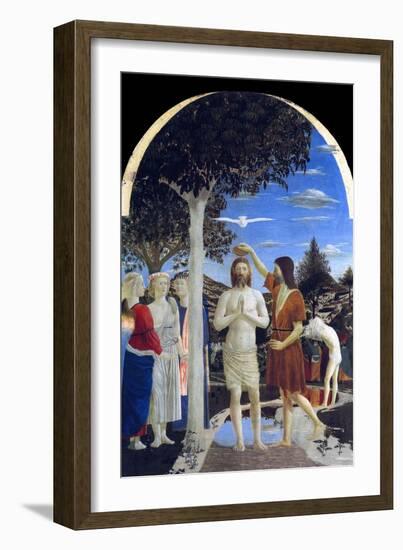 Baptism of Christ-Piero della Francesca-Framed Art Print