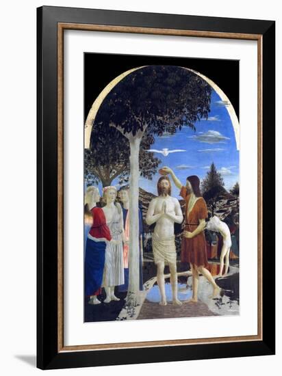 Baptism of Christ-Piero della Francesca-Framed Art Print