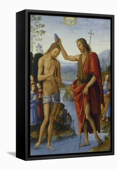 Baptism of Christ-Pietro Perugino-Framed Premier Image Canvas