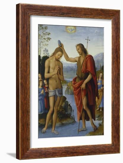 Baptism of Christ-Pietro Perugino-Framed Giclee Print