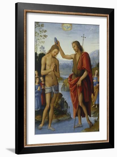 Baptism of Christ-Pietro Perugino-Framed Giclee Print