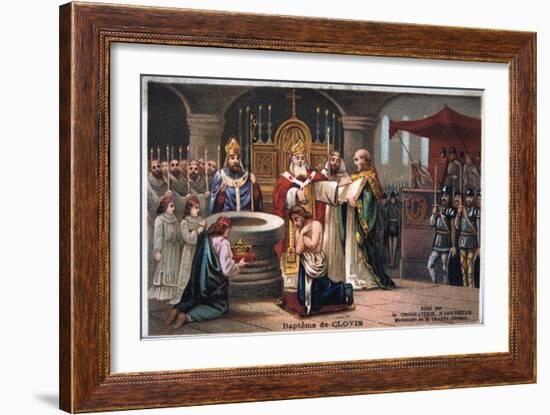 Baptism of Clovis, 496 Ad-null-Framed Giclee Print