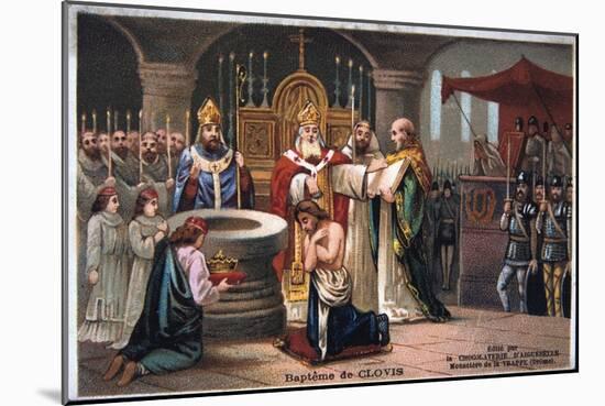 Baptism of Clovis, 496 Ad-null-Mounted Giclee Print