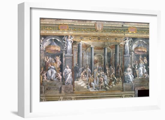 Baptism of Constantine-Raphael-Framed Giclee Print