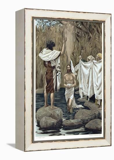 Baptism of Jesus by John the Baptist, C1890-James Jacques Joseph Tissot-Framed Premier Image Canvas