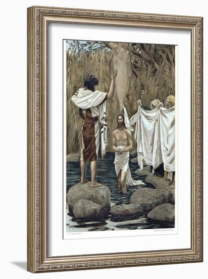 Baptism of Jesus by John the Baptist, C1890-James Jacques Joseph Tissot-Framed Giclee Print