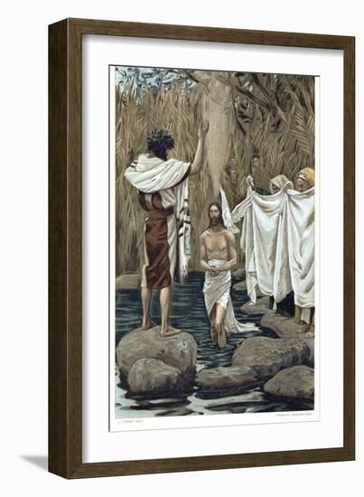 Baptism of Jesus by John the Baptist, C1890-James Jacques Joseph Tissot-Framed Giclee Print