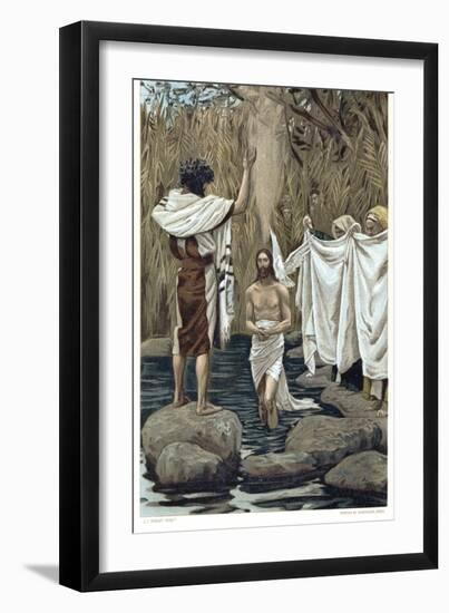 Baptism of Jesus by John the Baptist, C1890-James Jacques Joseph Tissot-Framed Giclee Print