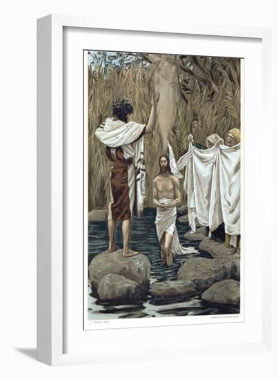 Baptism of Jesus by John the Baptist, C1890-James Jacques Joseph Tissot-Framed Giclee Print