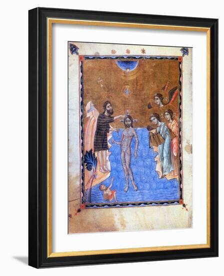 Baptism of Jesus by St John the Baptist-null-Framed Giclee Print