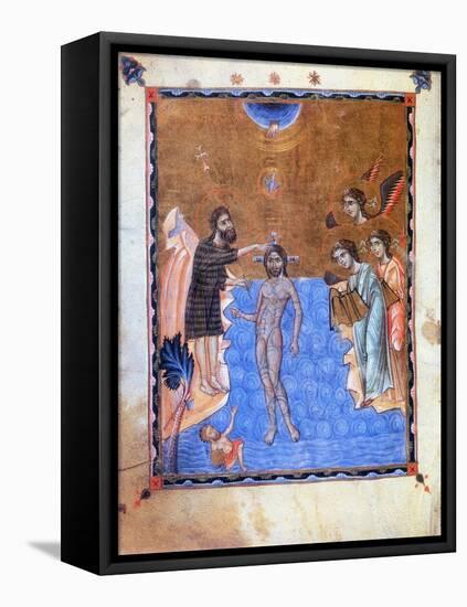 Baptism of Jesus by St John the Baptist-null-Framed Premier Image Canvas