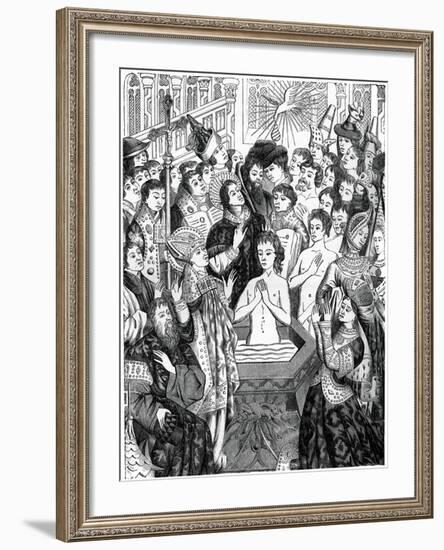 Baptism of King Clovis, Rheims-null-Framed Giclee Print