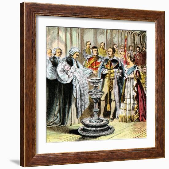 Baptism of Prince of Wales, 1842-null-Framed Giclee Print