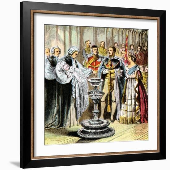 Baptism of Prince of Wales, 1842-null-Framed Giclee Print