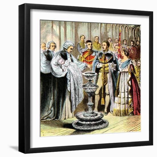 Baptism of Prince of Wales, 1842-null-Framed Giclee Print