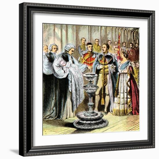 Baptism of Prince of Wales, 1842-null-Framed Giclee Print