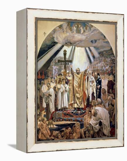 Baptism of Rus, 1885-96-Victor Mikhailovich Vasnetsov-Framed Premier Image Canvas