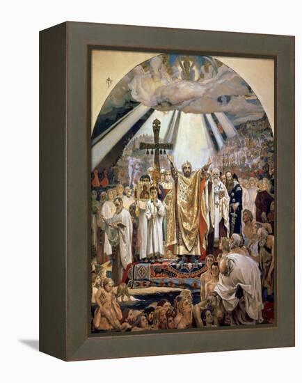 Baptism of Rus, 1885-96-Victor Mikhailovich Vasnetsov-Framed Premier Image Canvas