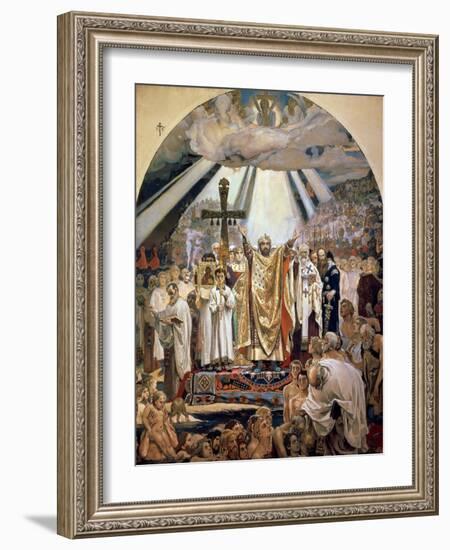 Baptism of Rus, 1885-96-Victor Mikhailovich Vasnetsov-Framed Giclee Print