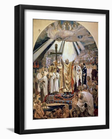 Baptism of Rus, 1885-96-Victor Mikhailovich Vasnetsov-Framed Giclee Print