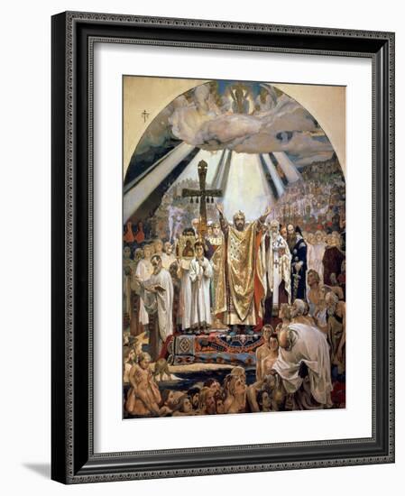 Baptism of Rus, 1885-96-Victor Mikhailovich Vasnetsov-Framed Giclee Print