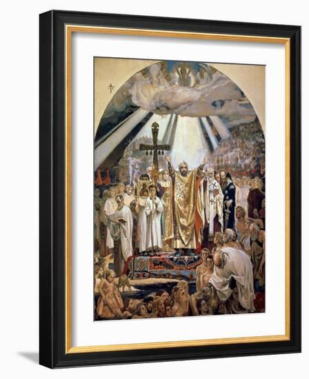 Baptism of Rus, 1885-96-Victor Mikhailovich Vasnetsov-Framed Giclee Print