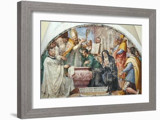 Baptism of Saint Augustine-null-Framed Giclee Print