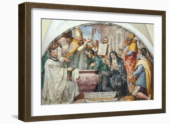 Baptism of Saint Augustine-null-Framed Giclee Print
