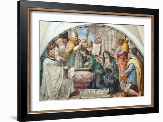 Baptism of Saint Augustine-null-Framed Giclee Print