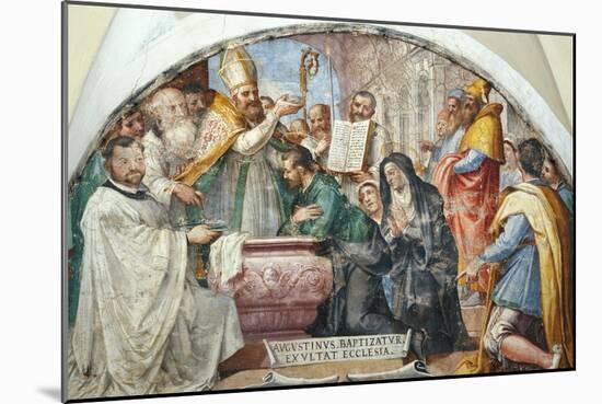 Baptism of Saint Augustine-null-Mounted Giclee Print