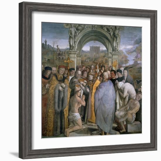 Baptism of Saint Augustine-null-Framed Giclee Print