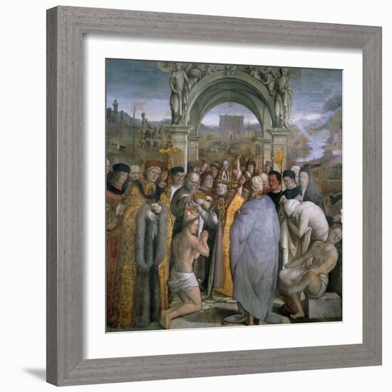 Baptism of Saint Augustine-null-Framed Giclee Print