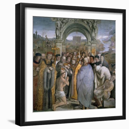 Baptism of Saint Augustine-null-Framed Giclee Print