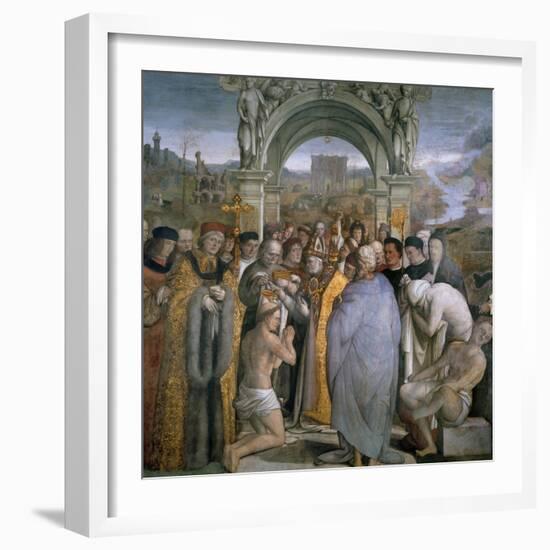 Baptism of Saint Augustine-null-Framed Giclee Print