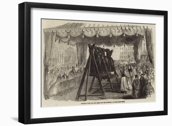 Baptism of the Four New Bells for the Cathedral of Notre Dame, Paris-null-Framed Giclee Print