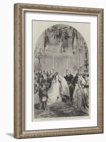 Baptism of the Infant Prince Frederick William Victor Albert at Berlin on the 5th Inst-null-Framed Giclee Print