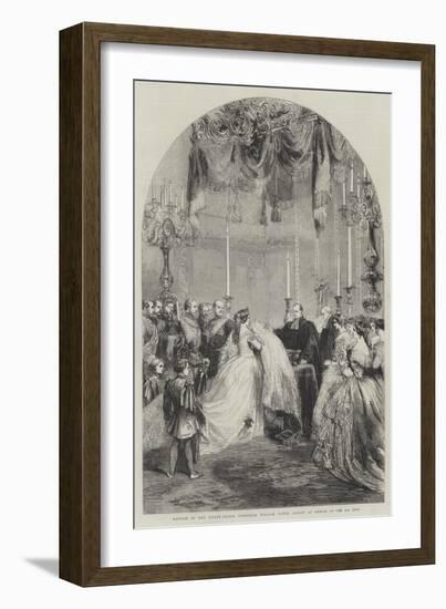 Baptism of the Infant Prince Frederick William Victor Albert at Berlin on the 5th Inst-null-Framed Giclee Print