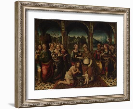 Baptismal Ceremony, End of 16th C-Amico Aspertini-Framed Giclee Print