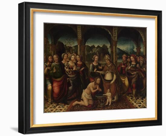 Baptismal Ceremony, End of 16th C-Amico Aspertini-Framed Giclee Print