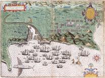 The Famous West Indian Voyage Made by the English Fleet of 23 Ships and Barkes-Baptista Boazio-Giclee Print