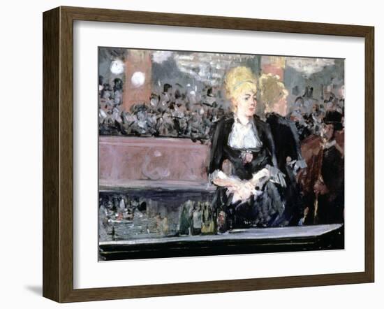 Bar at Folies Bergere, 1881-Edouard Manet-Framed Giclee Print