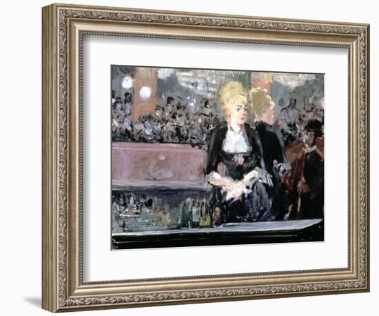 Bar at Folies Bergere, 1881-Edouard Manet-Framed Giclee Print
