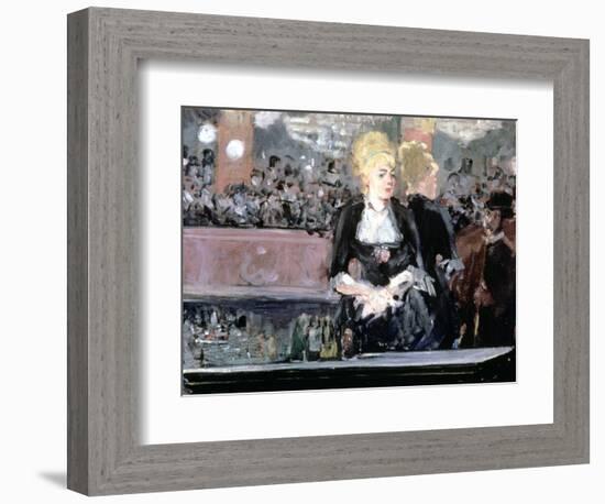 Bar at Folies Bergere, 1881-Edouard Manet-Framed Giclee Print