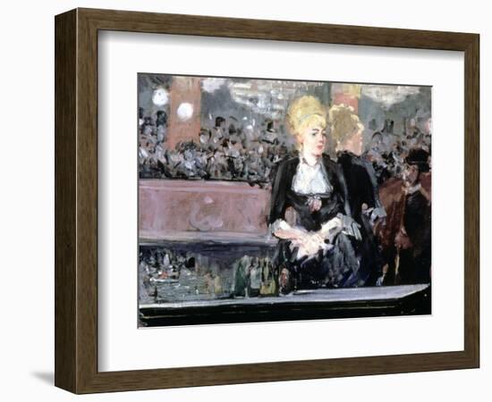 Bar at Folies Bergere, 1881-Edouard Manet-Framed Giclee Print